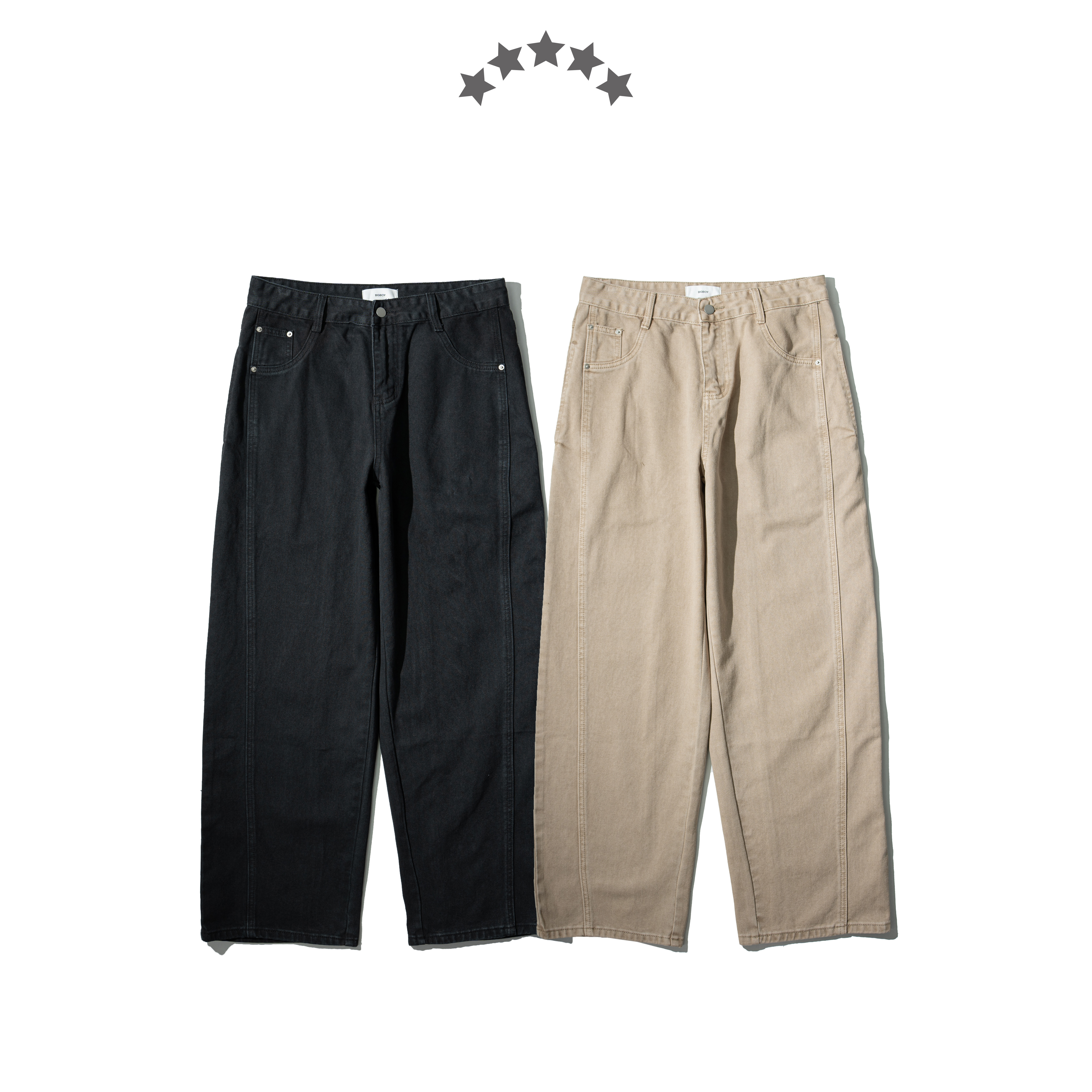 Washed Straight Pants 水洗 直筒長褲 [B-2680]