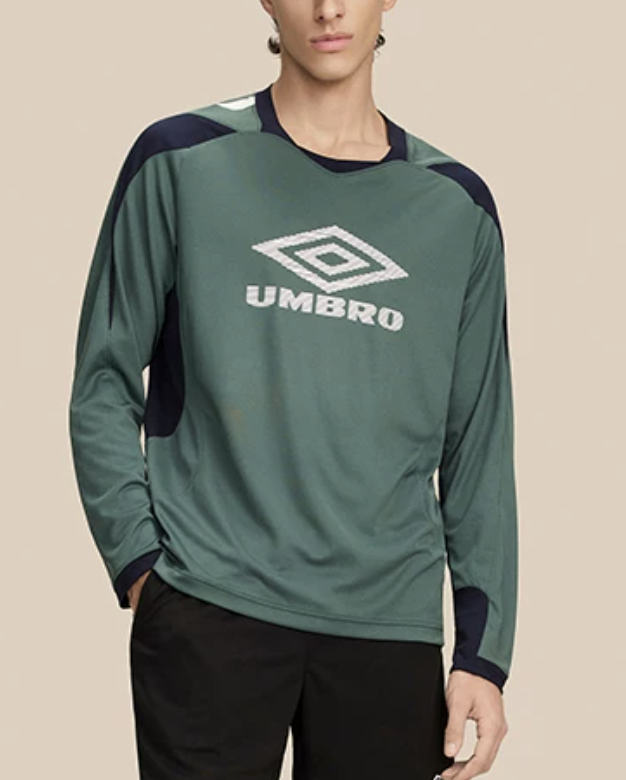 [Instock] UMBRO FW26 BIG LOGO BLOKECORE JERSEY LS | GREEN