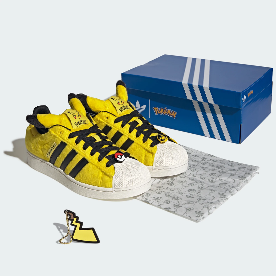【預訂】ADIDAS SUPERSTAR II Pokémon Pikachu 毛毛黃黑 -MEN