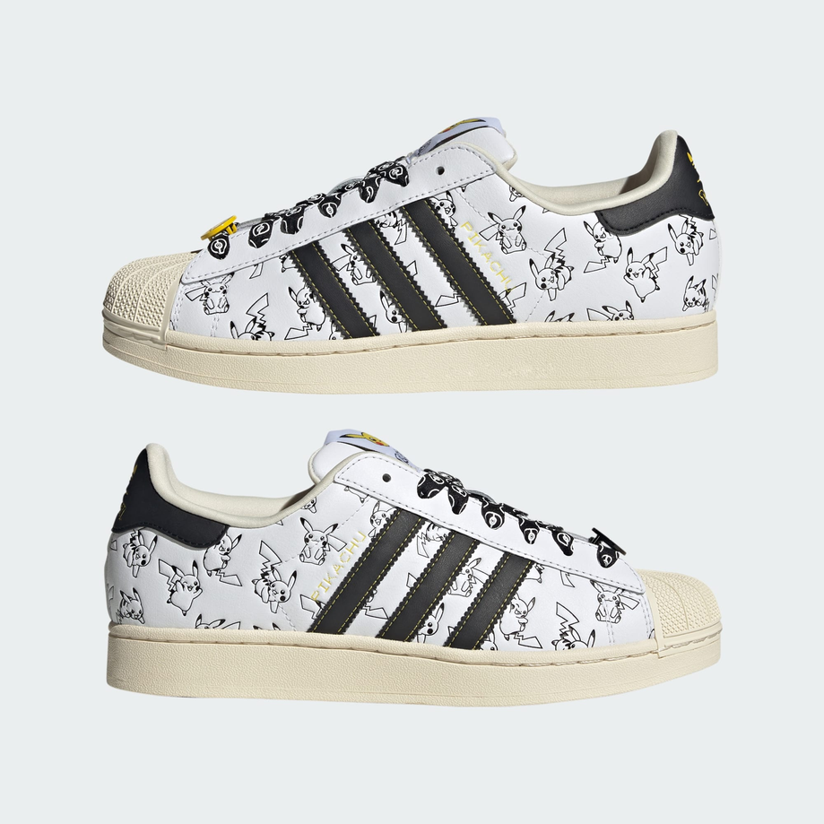 【預訂】ADIDAS SUPERSTAR II Pokémon Pikachu 白黑 -MEN