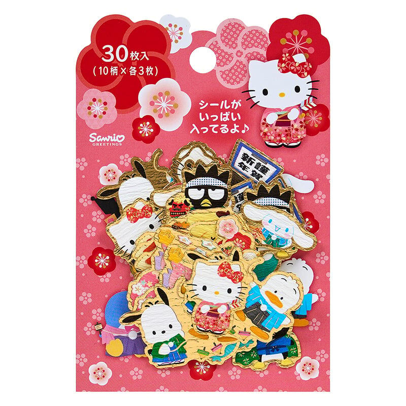 日本製 Sanrio 2027 賀年系列 貼紙