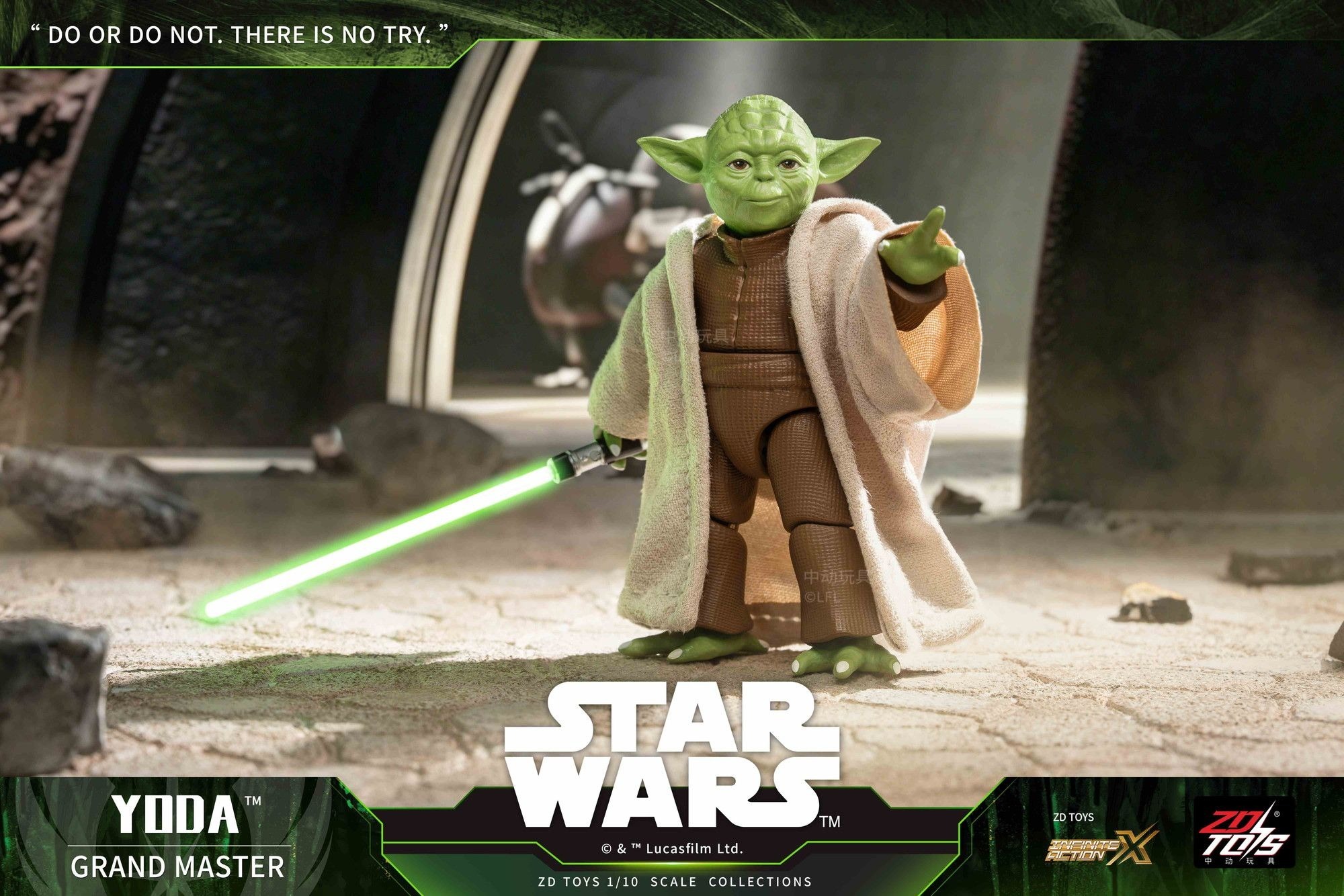 ZD Toys 6 吋 Star Wars 星球大戰可動人偶－尤達 Yoda