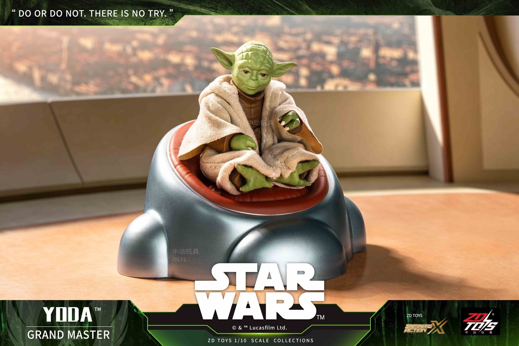 ZD Toys 6 吋 Star Wars 星球大戰可動人偶－尤達 Yoda