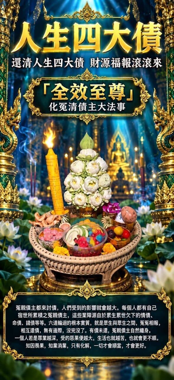 還清人生四大債｜天赦日必做（10/1）