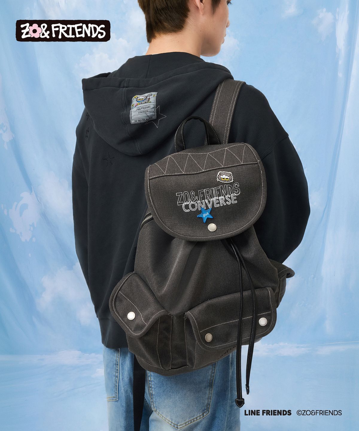 CONVERSE X ZO&FRIENDS BACKPACK ZOA 聯名 後背包 雛菊 GD 權志龍 UAC123-023