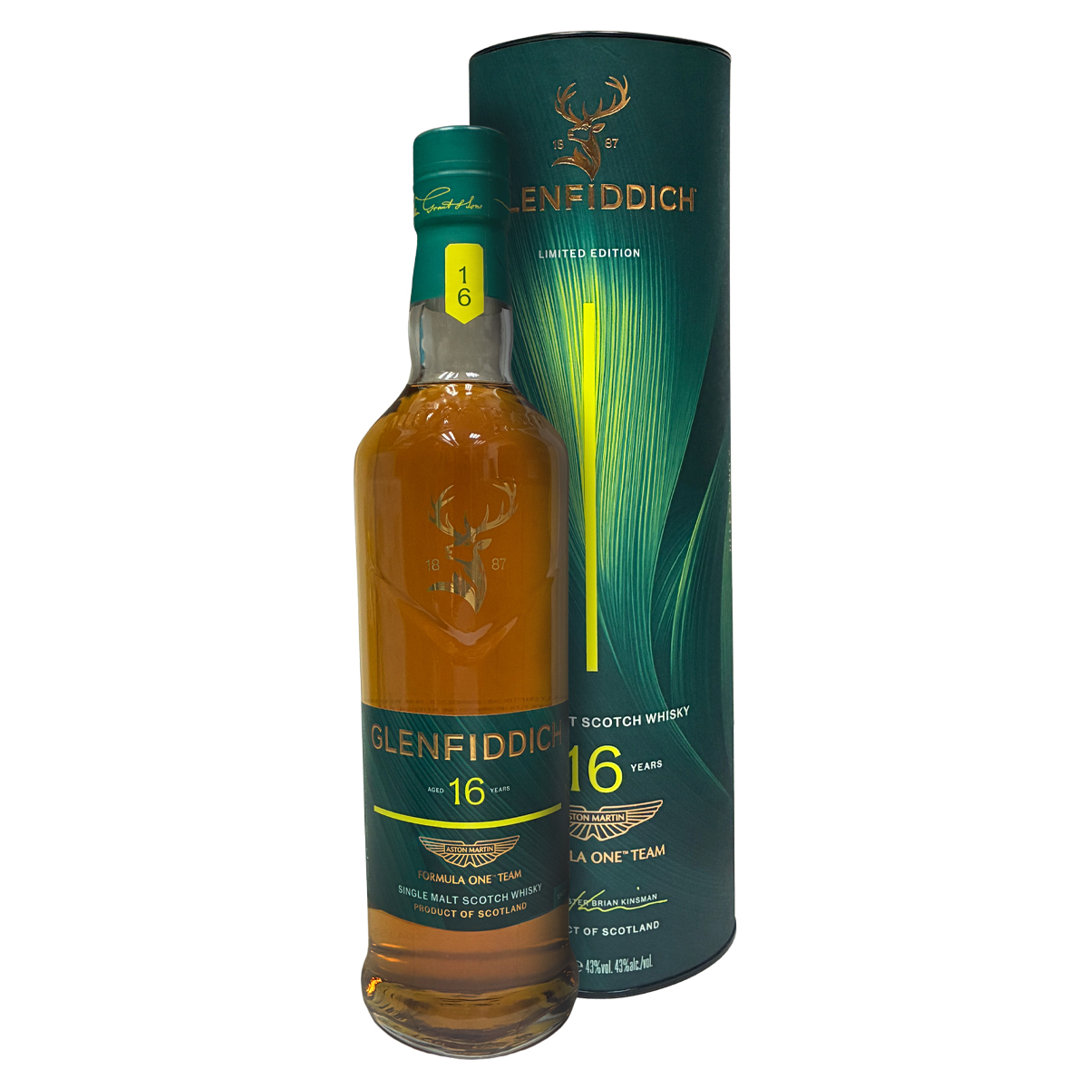 Glenfiddich 16 Years Old Aston Martin Formula One Limited Edition 43%
