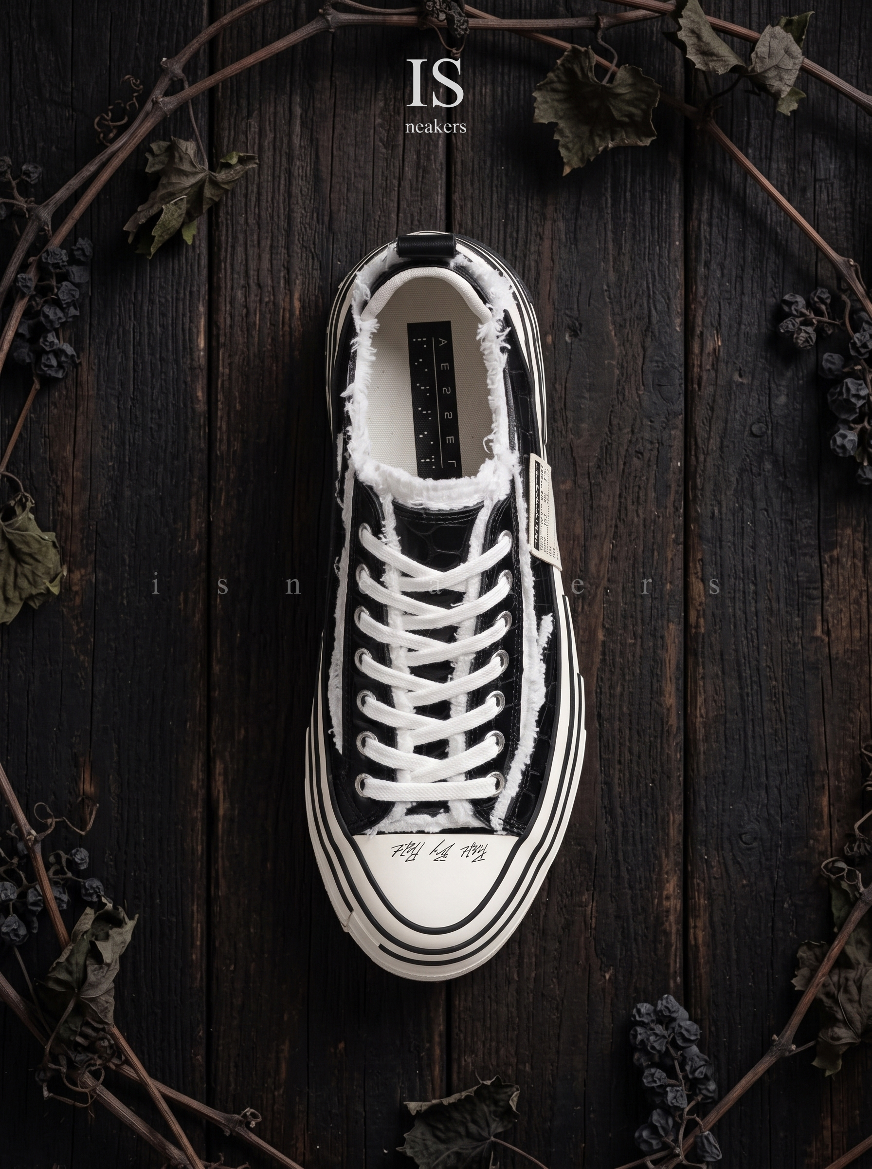 iSNEAKERS｜Xvessel G.O.P Lows "Black" 鱷魚皮 黑色 漆皮 F26X125B
