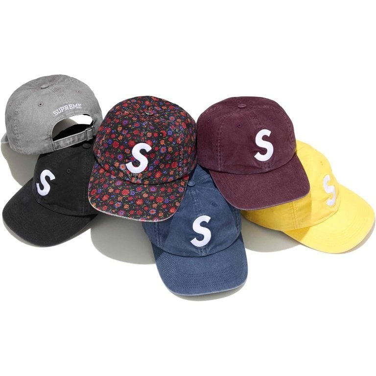 2026AW SUPREME BRUSHED WASHED CANVAS S LOGO 6PANEL 經典 水洗 老帽 帽子 現貨