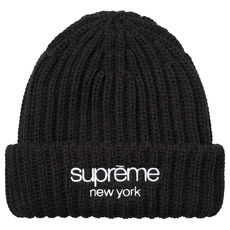 2026AW SUPREME RIBBED CLASSIC LOGO BEANIE 基本款 紐約 毛帽  帽子 現貨
