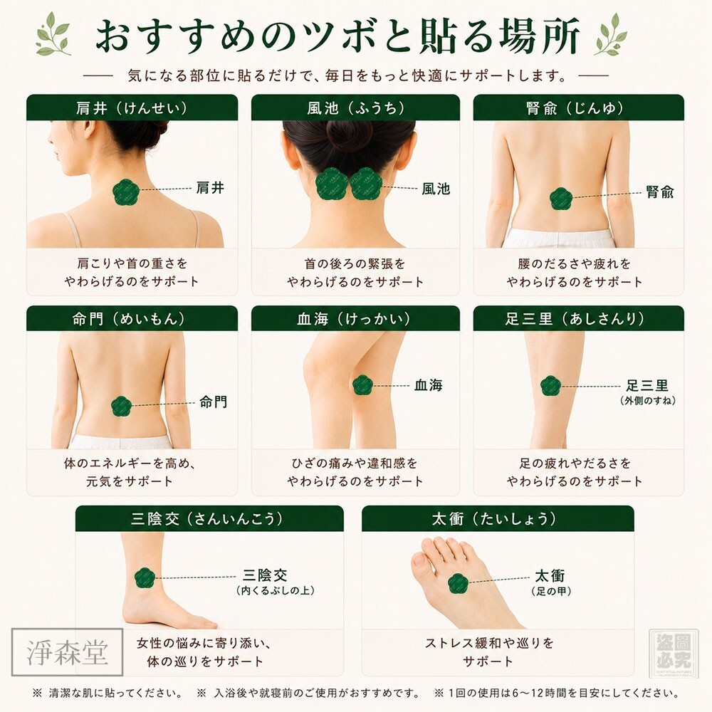 【UB10298】淨森堂隨芯穴位暖灸貼 (1盒20貼)