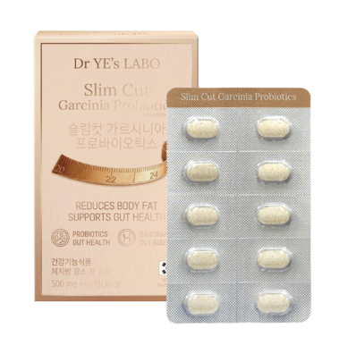 WH58 DR.YE's LABO 瘦Cut 益生菌+ 谷胱甘肽 SlimCut Garcinia Probiotics + Glutathione 500 mgx60粒(30g) (LA044)