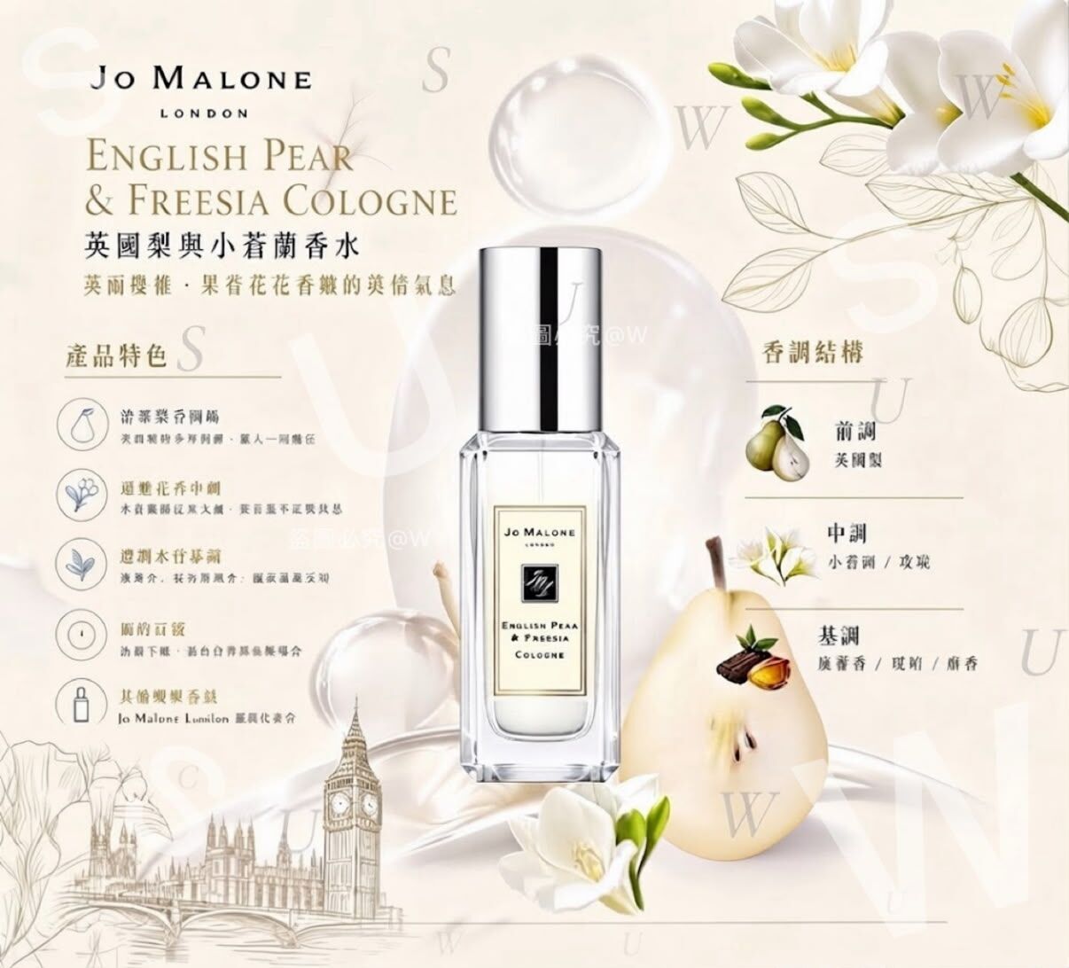 Jo Malone英國梨與小蒼蘭香水(9ml)