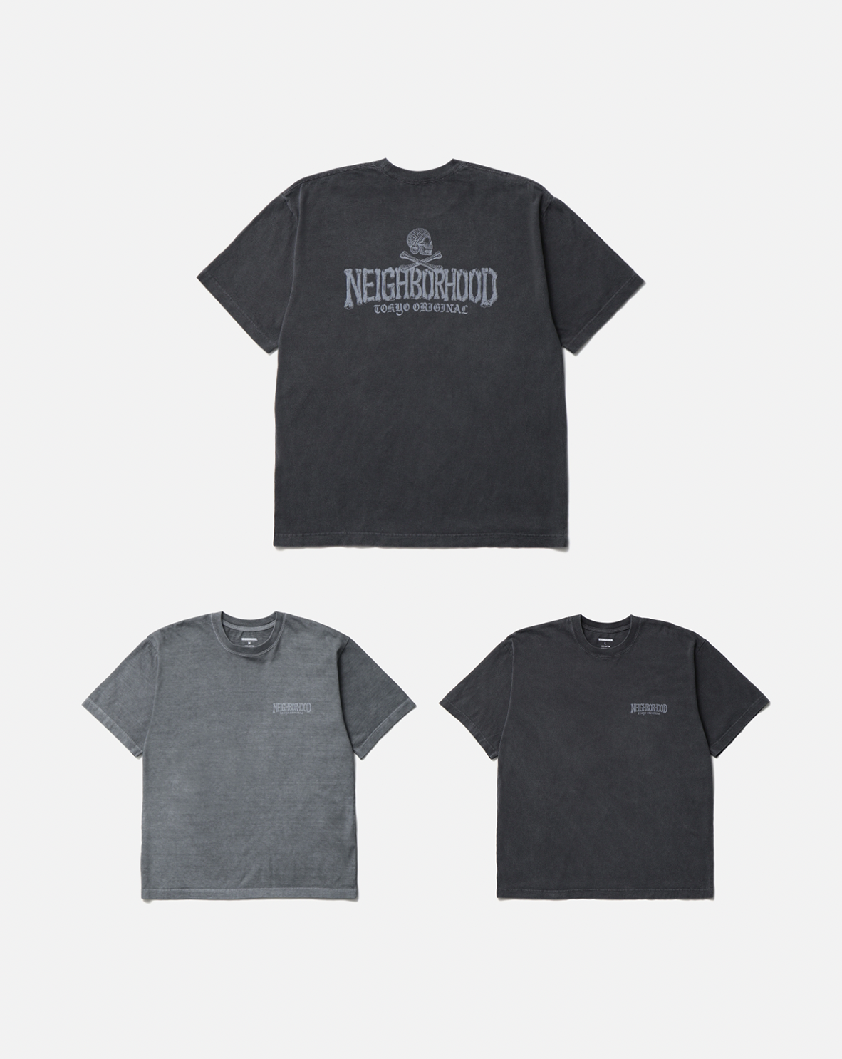 [Instock] NEIGHBORHOOD FW26 NH . TEE SS-3 | BLACK / GRAY