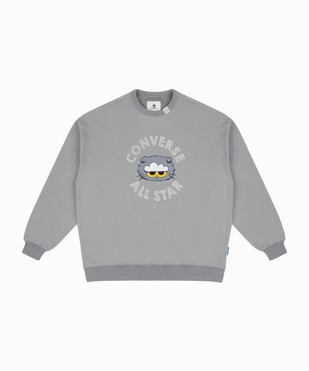 CONVERSE X ZO&FRIENDS COMMERCIAL CREW TOP ZOA 長TEE 大學T 灰色 / 灰白色 UCL160-GFY UCL160-W2Y