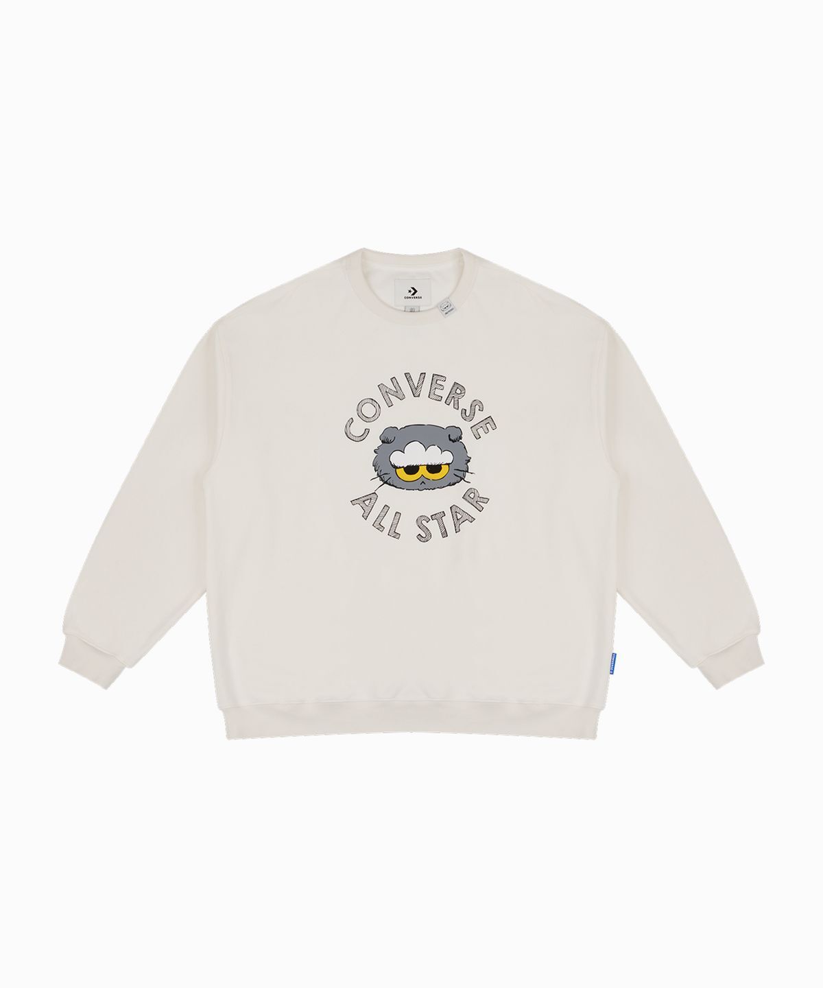 CONVERSE X ZO&FRIENDS COMMERCIAL CREW TOP ZOA 長TEE 大學T 灰色 / 灰白色 UCL160-GFY UCL160-W2Y