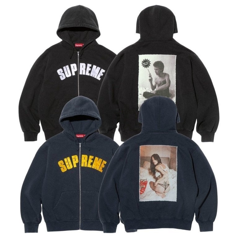 2026AW SUPREME LARRY CLARK ZIP UP HOODED SWEATSHIRT LOGO 聯名 手槍 男人 ARC 連帽 外套 現貨
