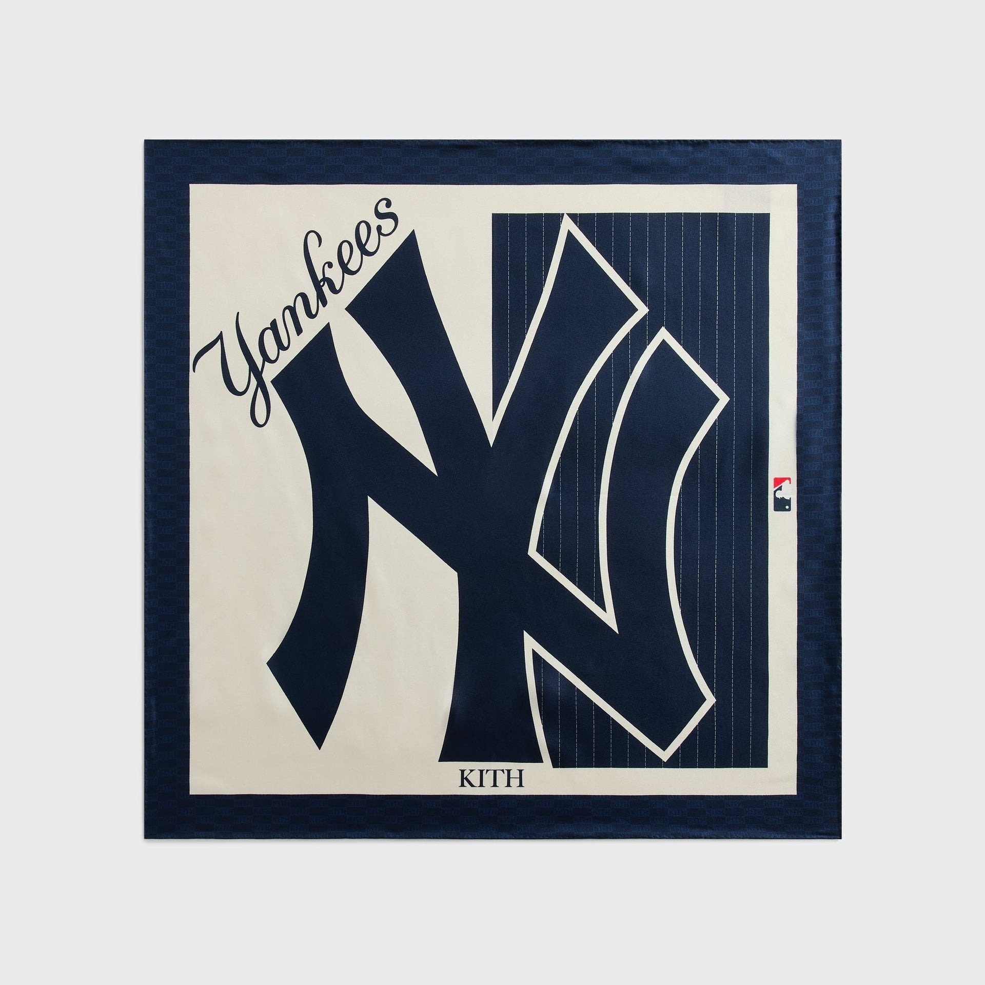 2026AW Kith for the New York Yankees Printed Silk Bandana 方巾 領巾 手帕 現貨 KHMA130072