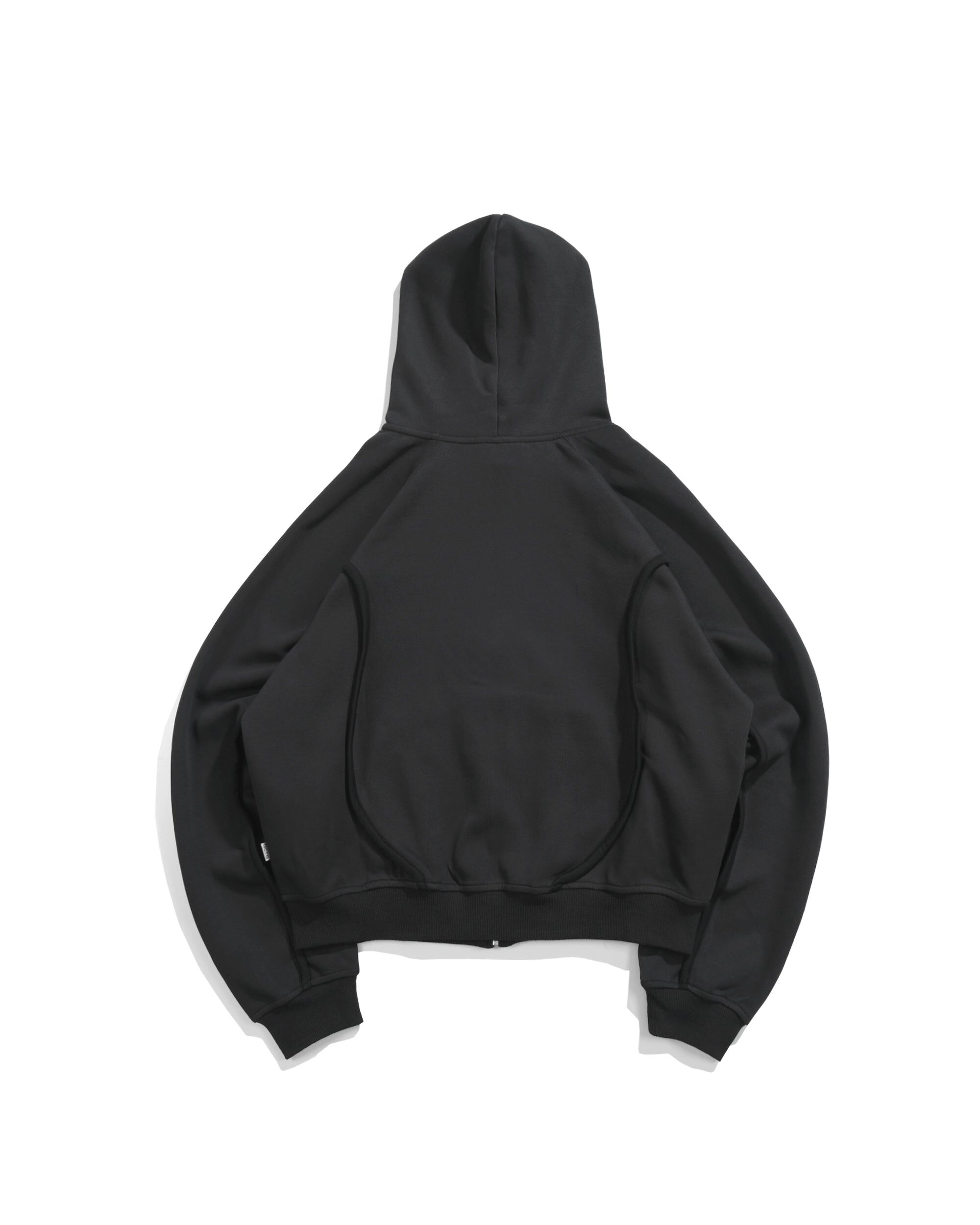 Octo Gambol Arc Seam Zip Hoodie - Black | A26-PR-Z
