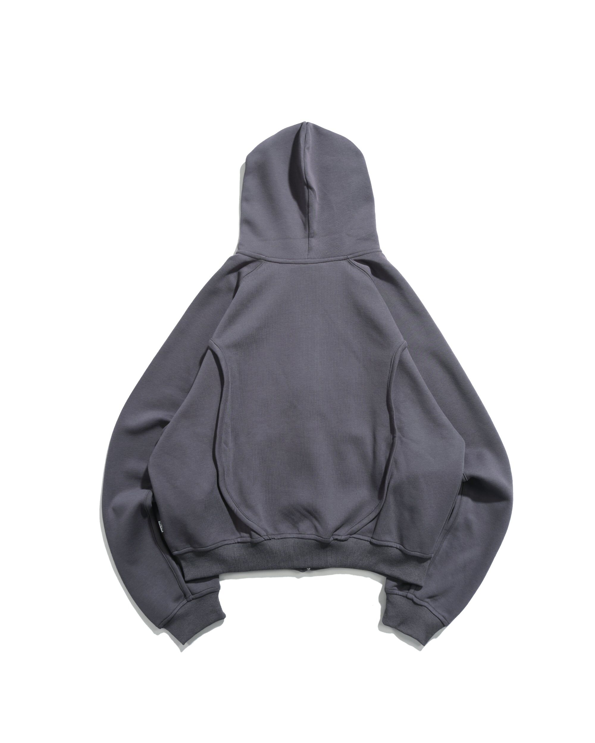 Octo Gambol Arc Seam Zip Hoodie - Dark Grey | A26-PR-Z
