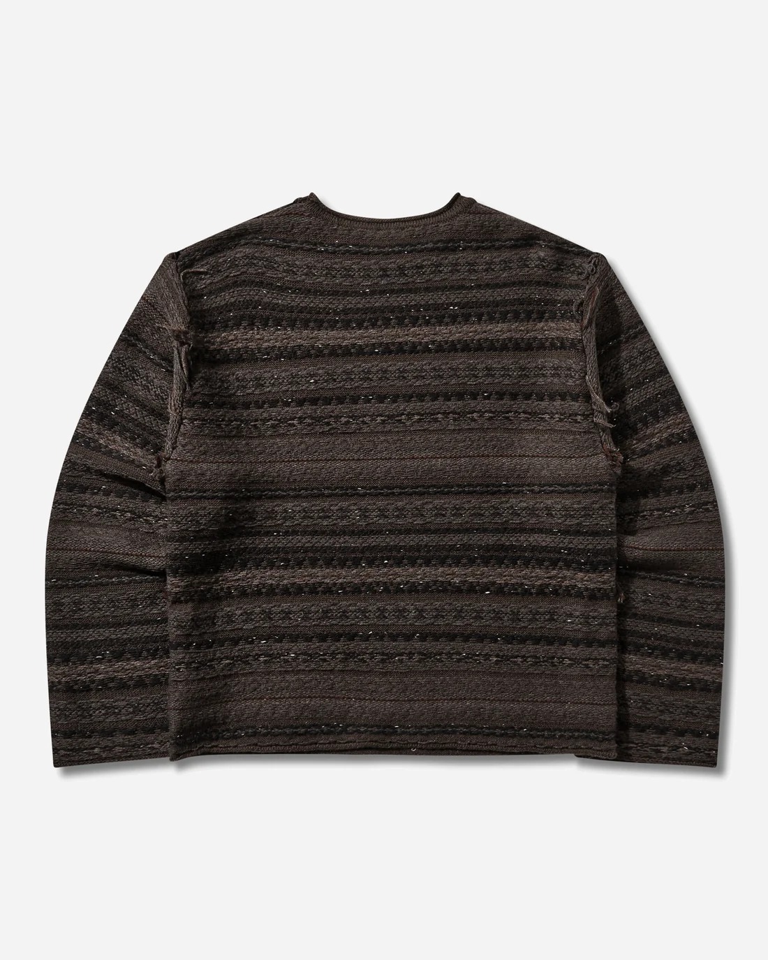 Umbro｜Fair Isle Crest Crewneck Sweater"Black / Brown"