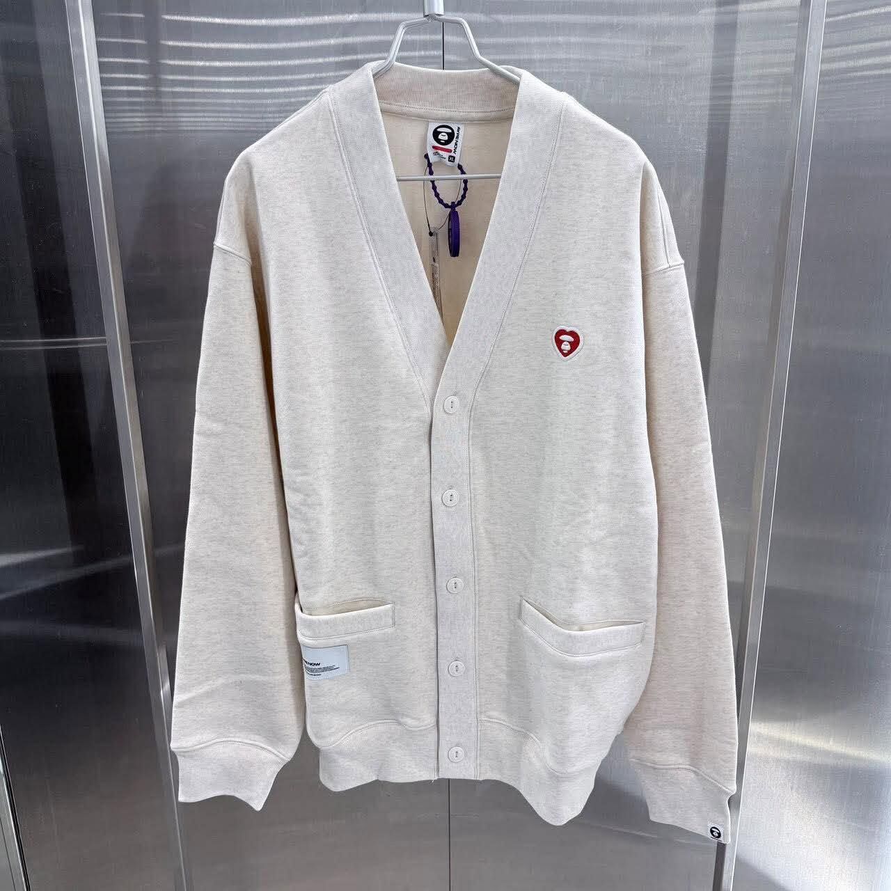 AAPE AAPENOW 愛心 心型刺繡 針織衫 男女款 AAPSWMD381XXR
