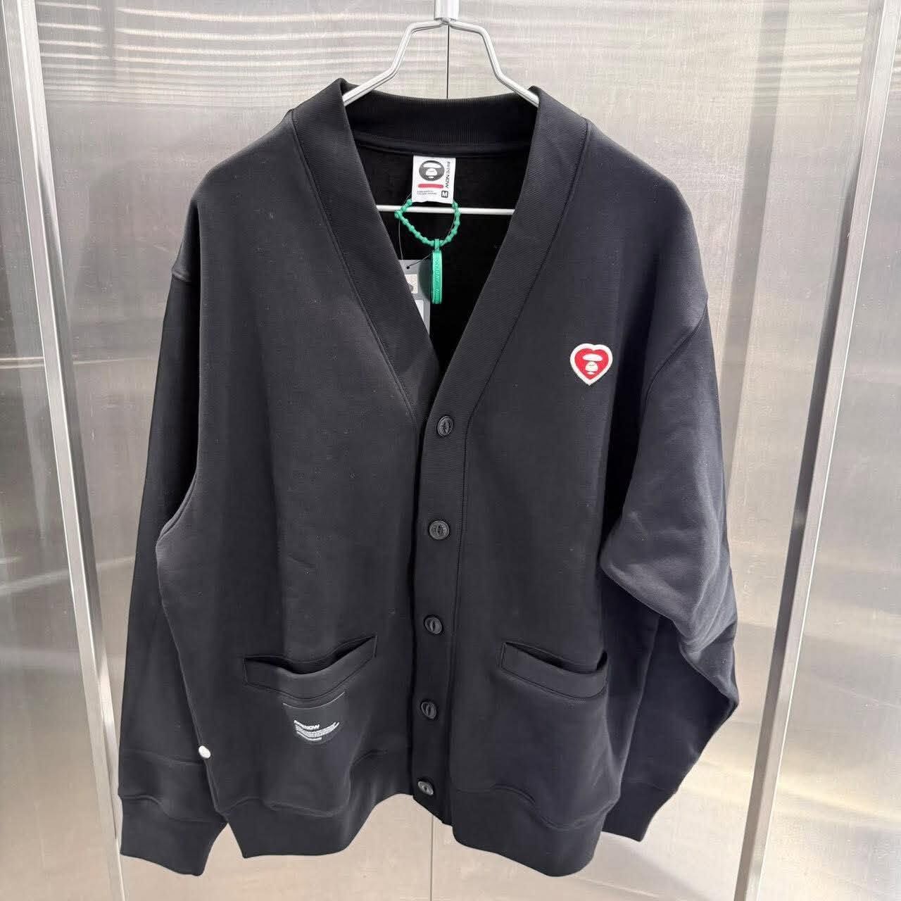 AAPE AAPENOW 愛心 心型刺繡 針織衫 男女款 AAPSWMD381XXR