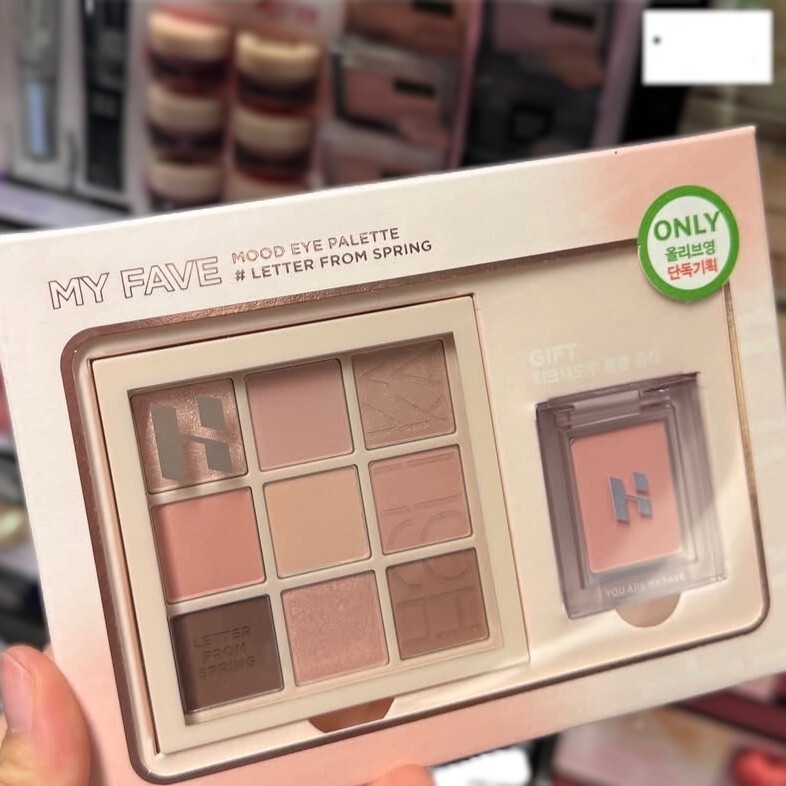 Holika Holika MY FAVE MOOD EYE PALETTE#11 Letter from Spring+Cheek Shadow#Early Rose