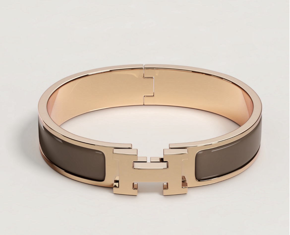 Clic H bracelet GM 6E etoupe CD