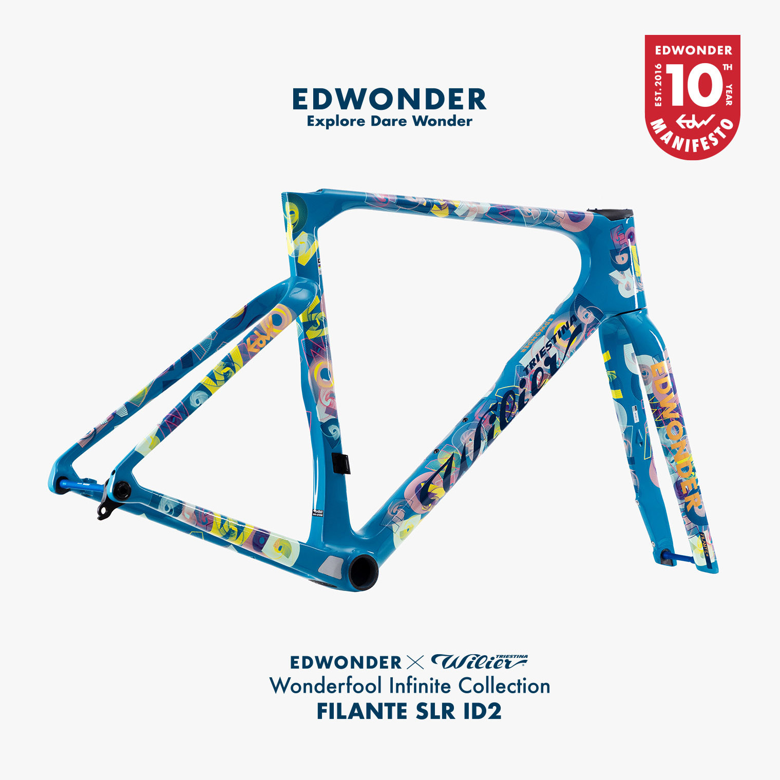 Wilier x EDwonder 聯名款 Filante SLR ID2 車架組 2026 (Wonderfool Infinite 限量塗裝)