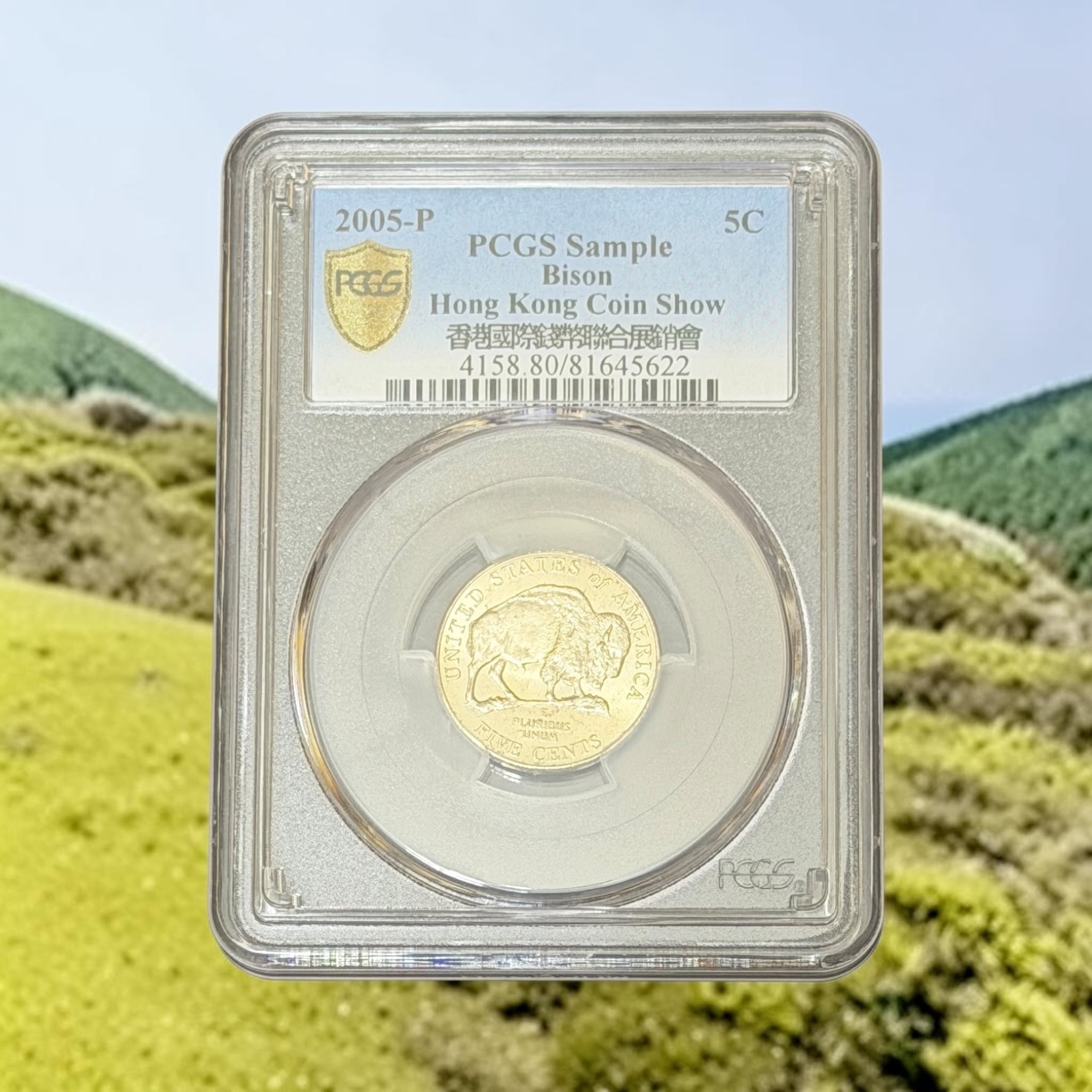 2005年P版美國西向旅程系列美分紀念幣五美分硬幣 (PCGS Sample)