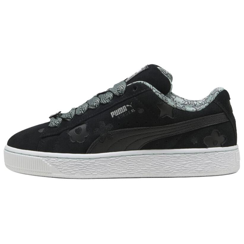 【代購】PUMA x HELLO KITTY & FRIENDS Suede XL Abrasion Resistant Low top Skateboard Shoes Women's Black 402381-01
