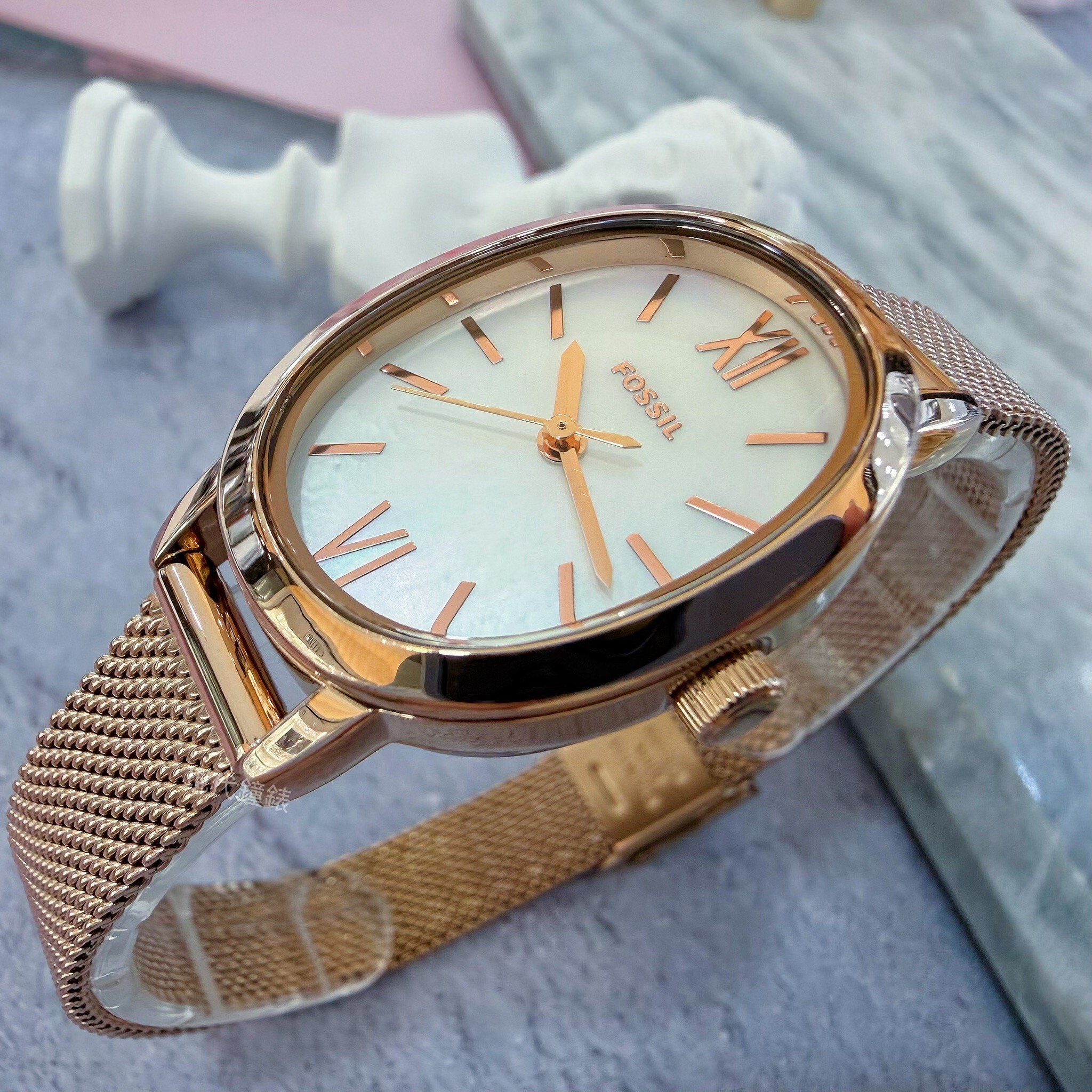 【FOSSIL】Penny 高雅橢圓腕錶 BQW5018 23mm 現代鐘錶