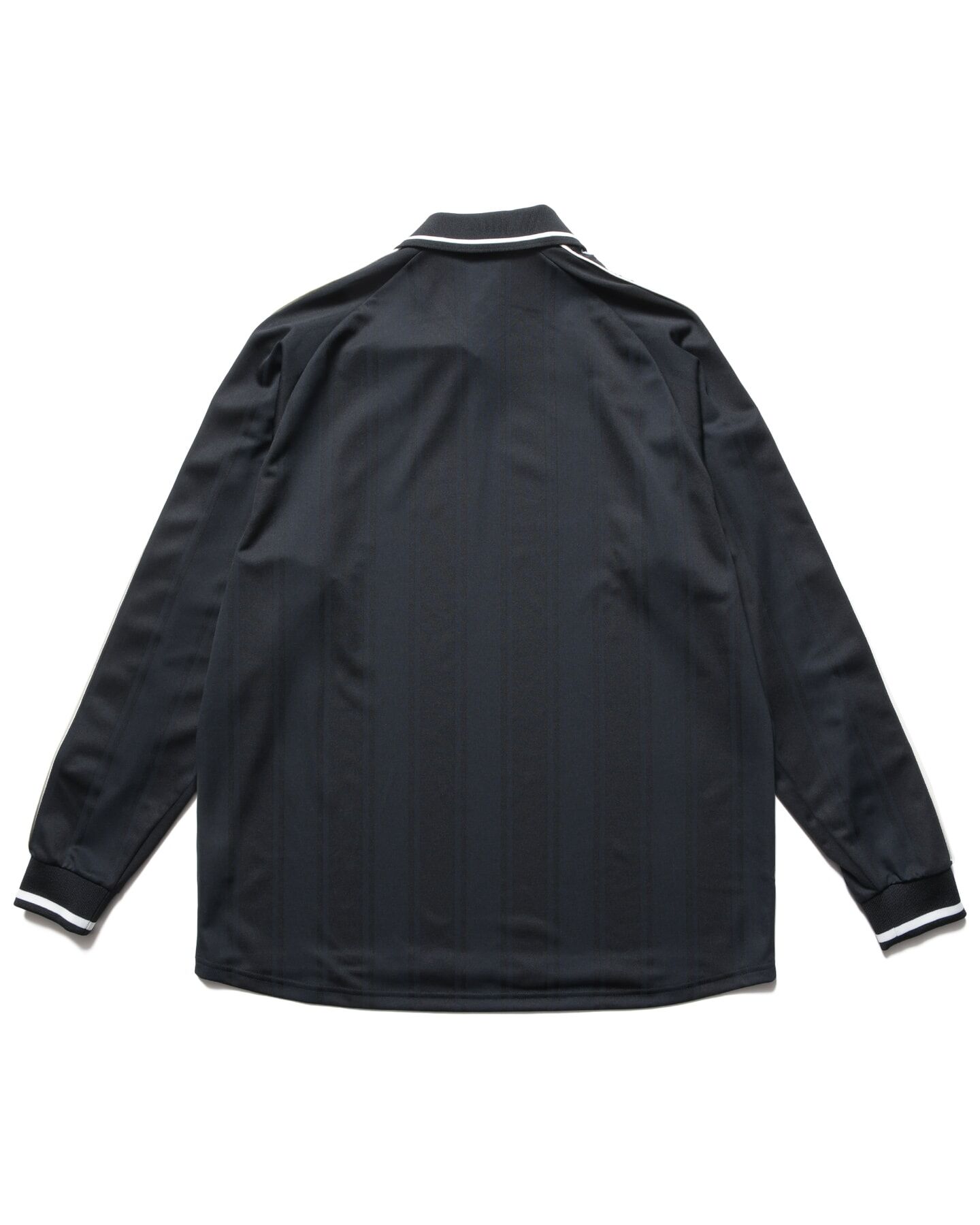 FCRB Bristol 26AW Shadow Weave Stripe LS Top - Black | 262009MR