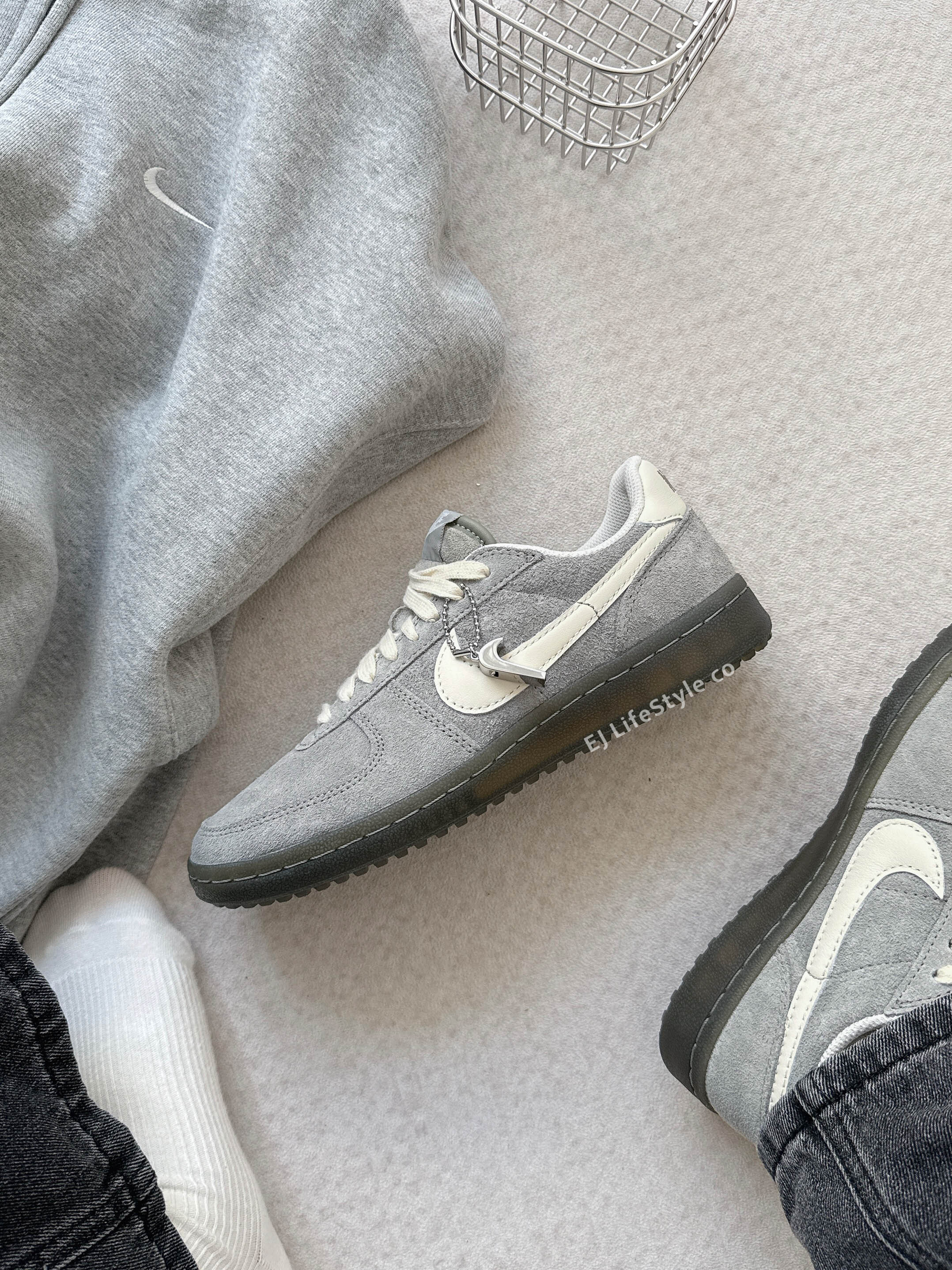 NIKE FIELD GENERAL 灰奶油 米色 麂皮 膠底 德訓鞋 男鞋 IF0666-300 / 現貨