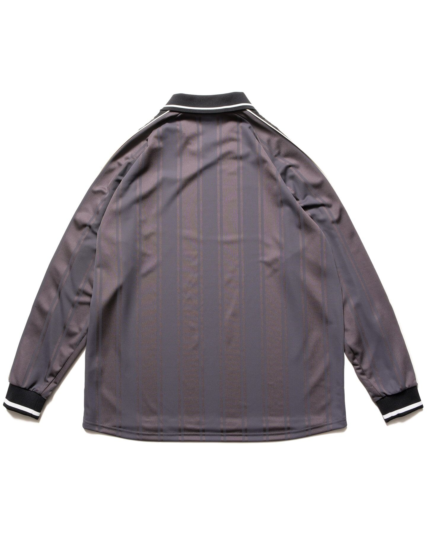FCRB Bristol 26AW Shadow Weave Stripe LS Top - Grey | 262009MR