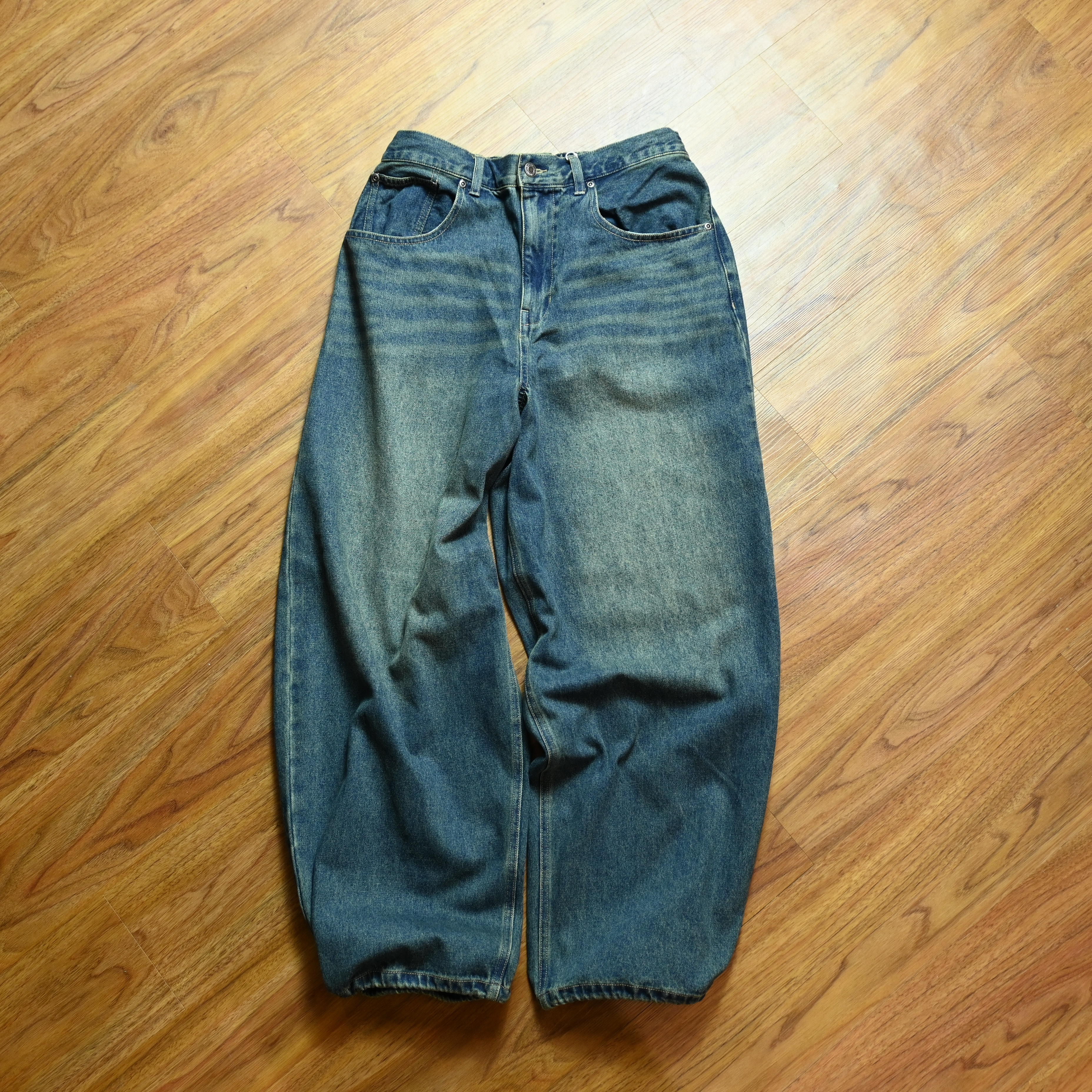 Philip Lumbang Vintage Denim Wide Pants