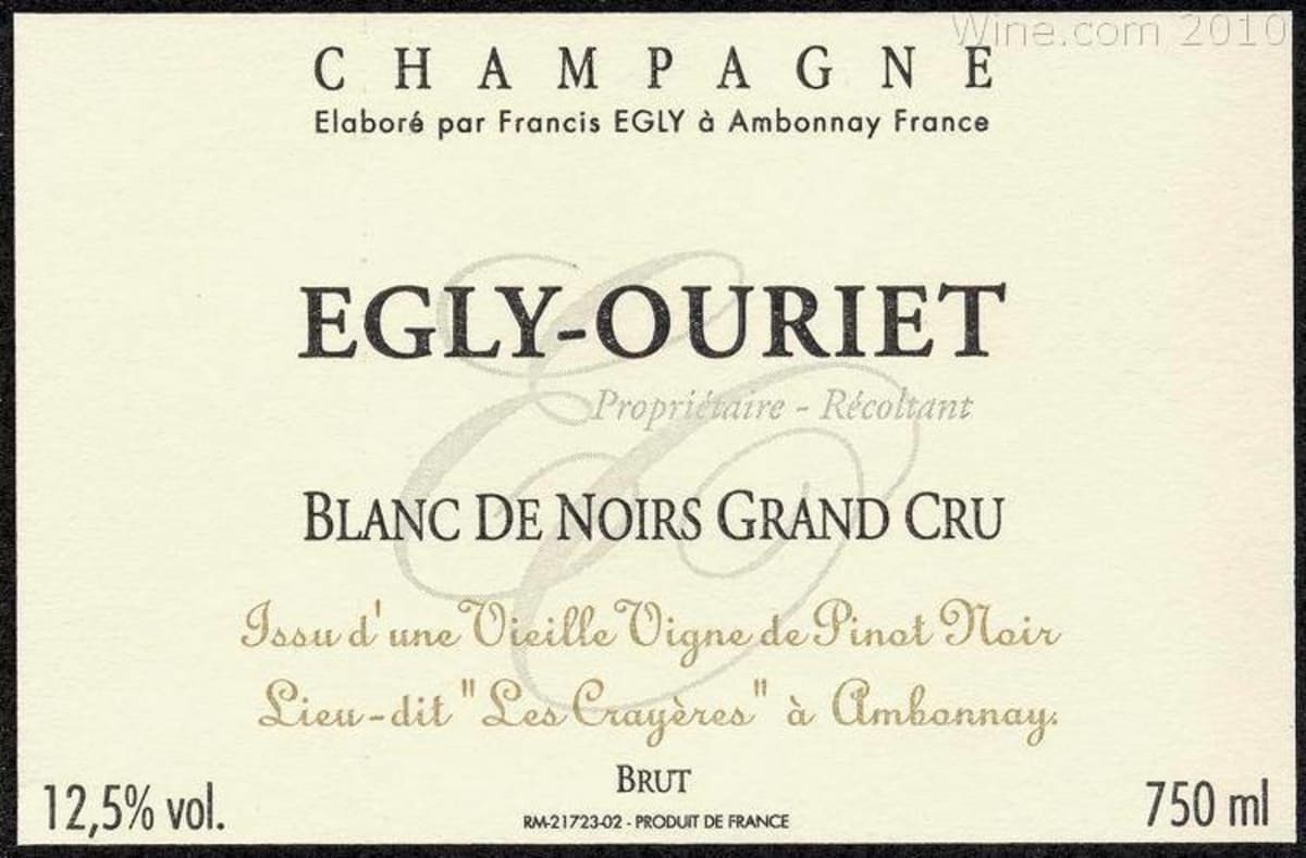 Egly Ouriet Brut Blanc de Noirs Grand Cru Les Crayeres (RP98)