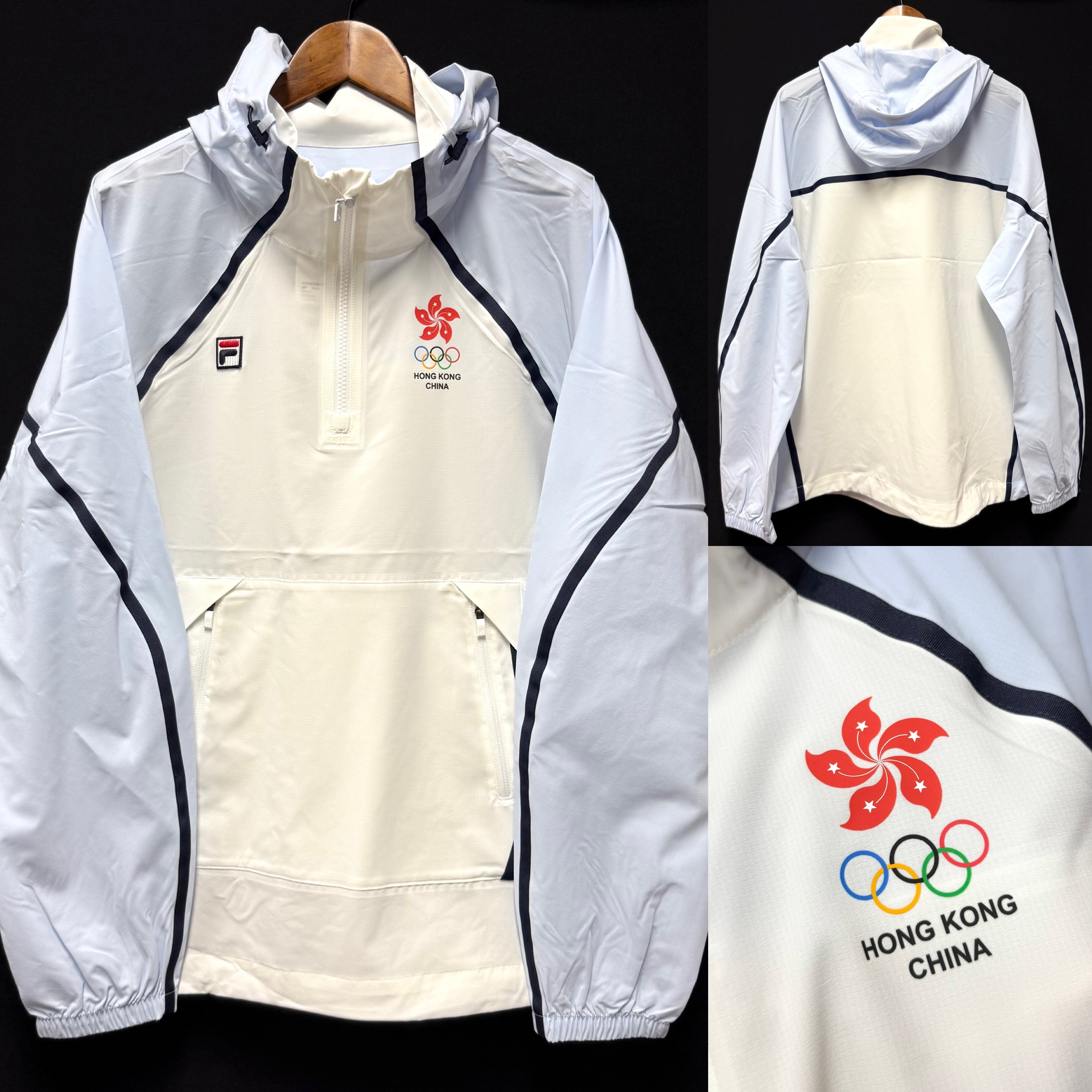 (BNWT) Team Hong Kong 2026 Nagoya Asian Games Fila Athletes Half Zip Jacket
