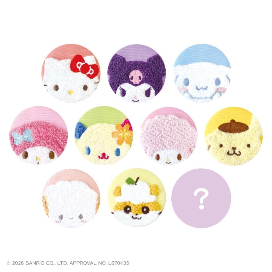 日本 Sanrio 戟絨款襟章盲盒