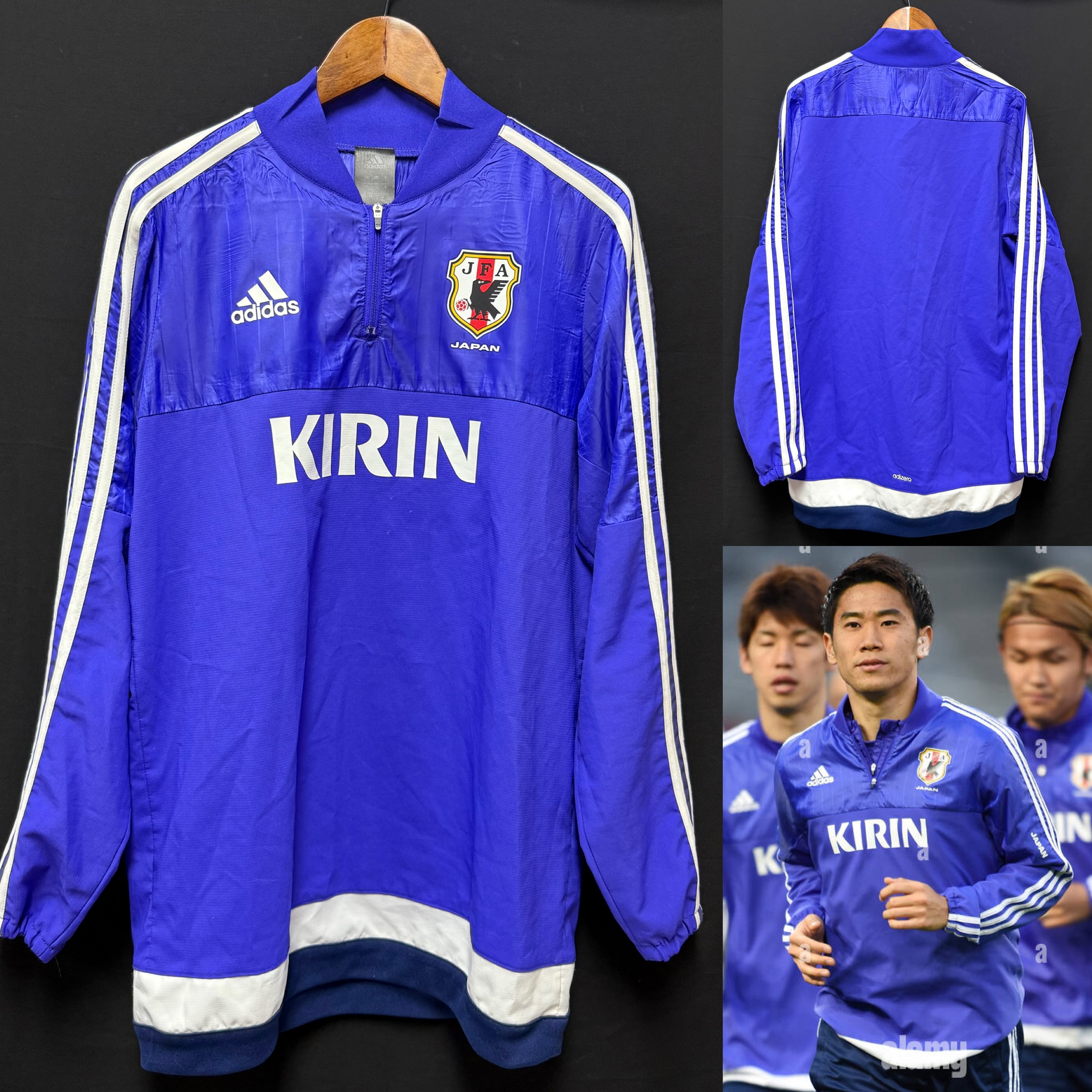 Japan 2016 Adidas Half Zip Training Shirt