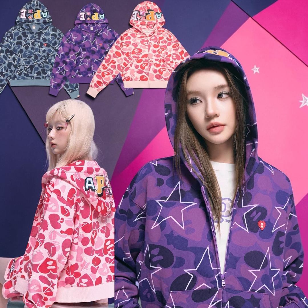 apee 星星 迷彩 外套 連帽 甜辣風 女款 預購 0PXHJAF00166R