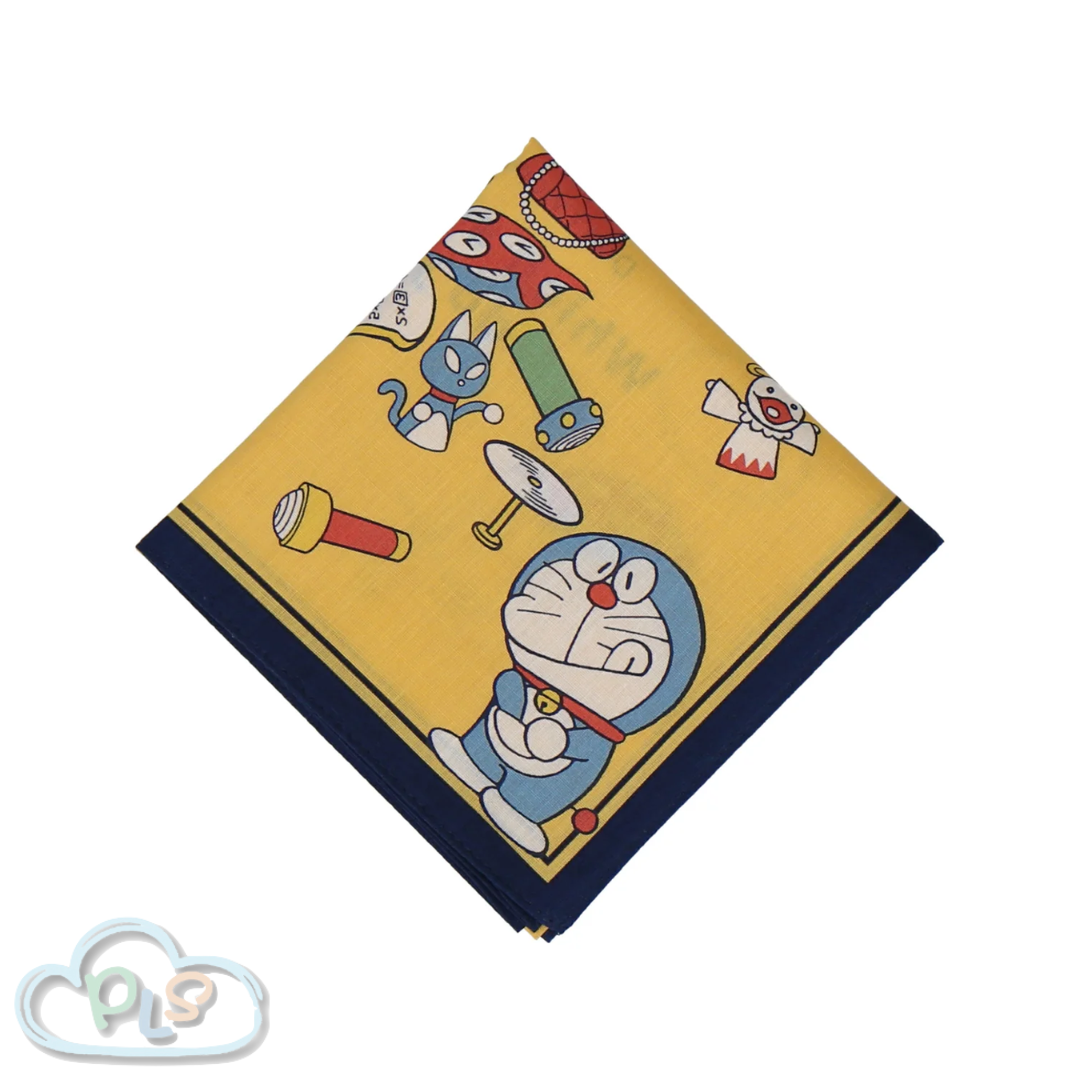 Printed Handkerchiefs Doraemon Kawabe Yellow #41018-1
