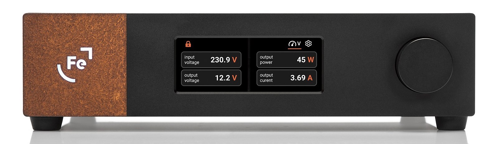Ferrum HYPSOS 螢幕顯示輸入電壓 輸出電壓 功率及電流