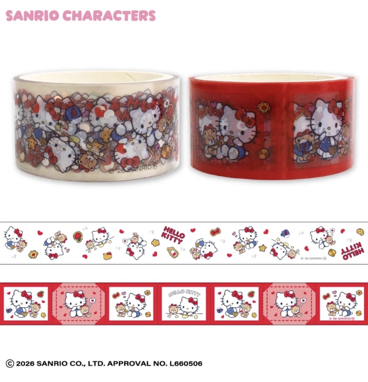 JP Hello Kitty 透明粗膠紙套裝 2件裝 6367 TK260928