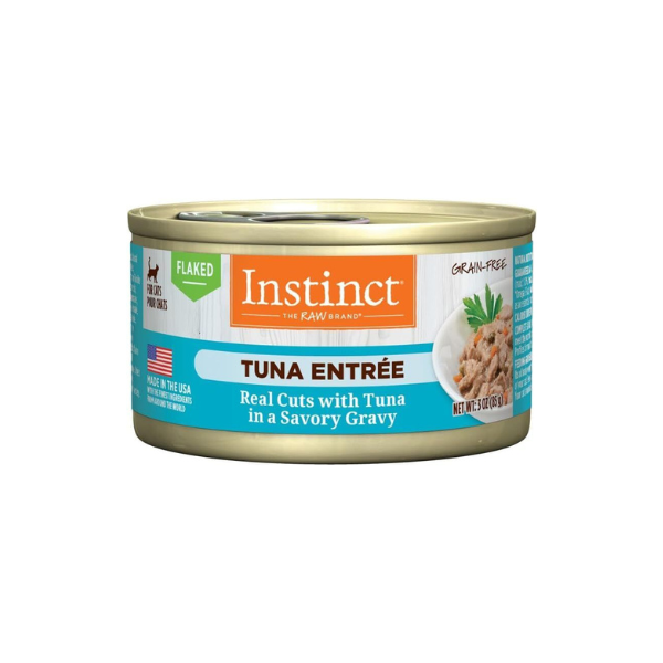 Instinct 本能 - 無穀物肉片肉汁主食罐 - 吞拿魚 Flaked Tuna in Gravy (藍) 85g (細)