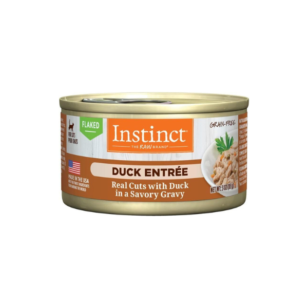 Instinct 本能 - 無穀物肉片肉汁主食罐 - 鴨肉 Flaked Duck in Gravy (啡) 85g (細)