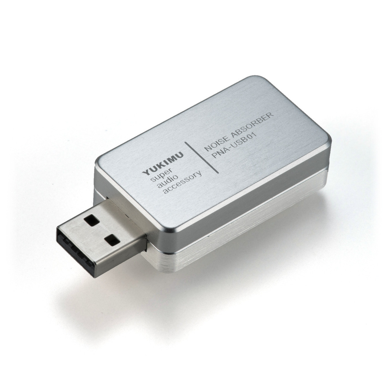 YUKIMU PNA-USB01 USB 噪訊吸收器 A6061 鋁合金外殼 Würth Elektronik 非磁性 USB 插頭