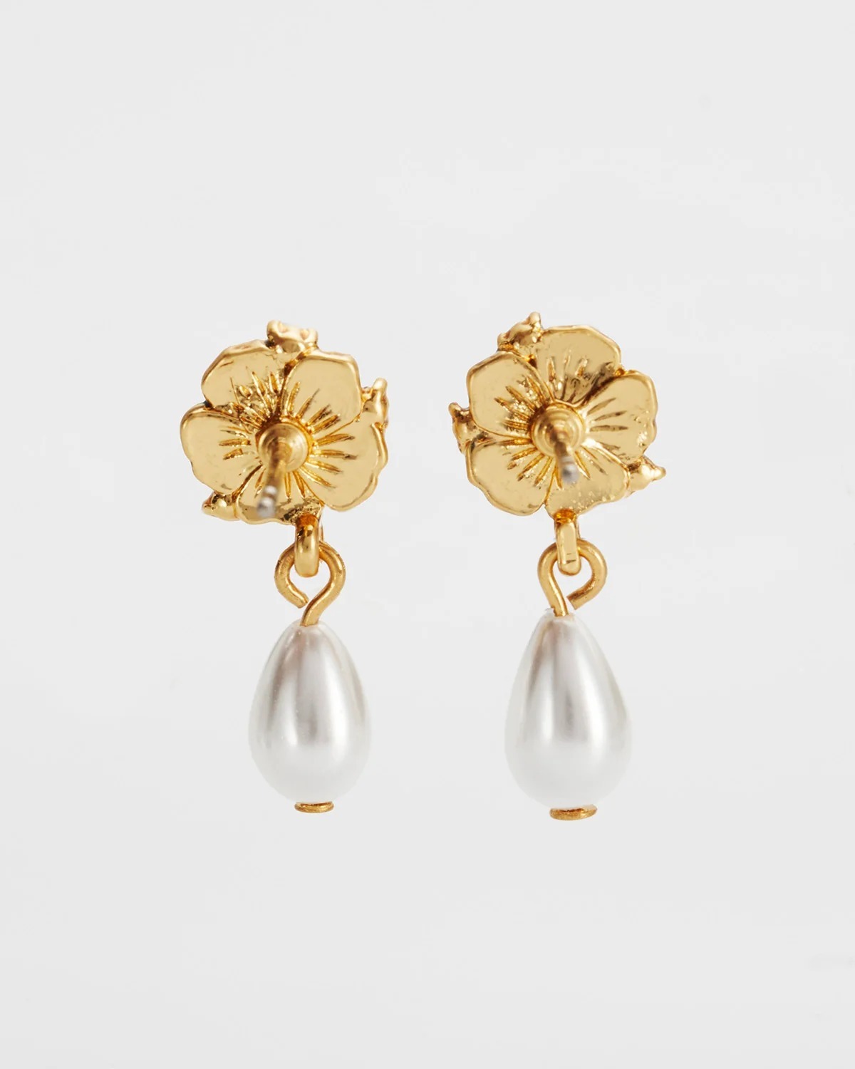 英國代購 FABLE ENGLAND Larkspur Pearl Drop Earrings 40764