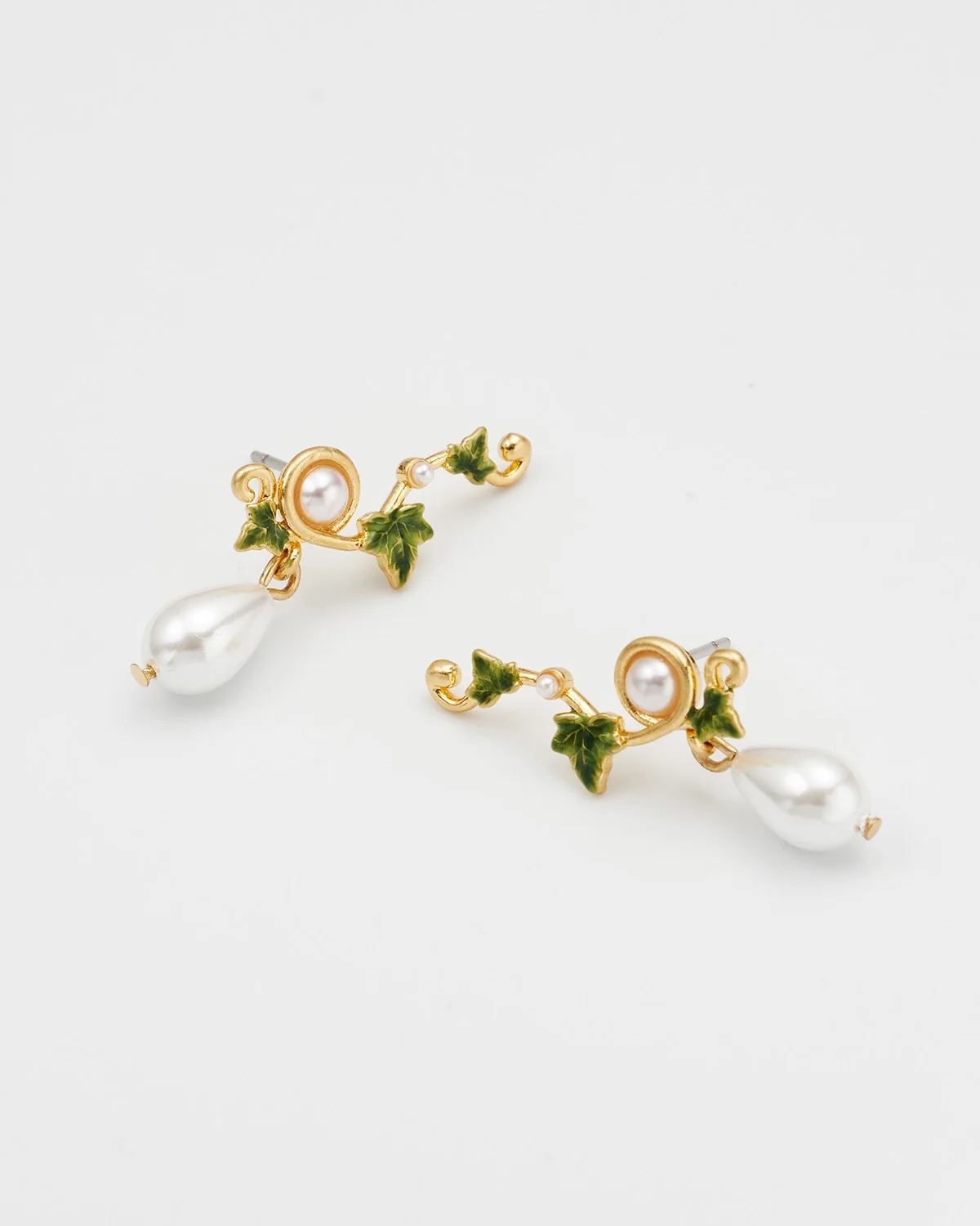 英國代購 FABLE ENGLAND Ivy Pearl Climber Earrings 40684