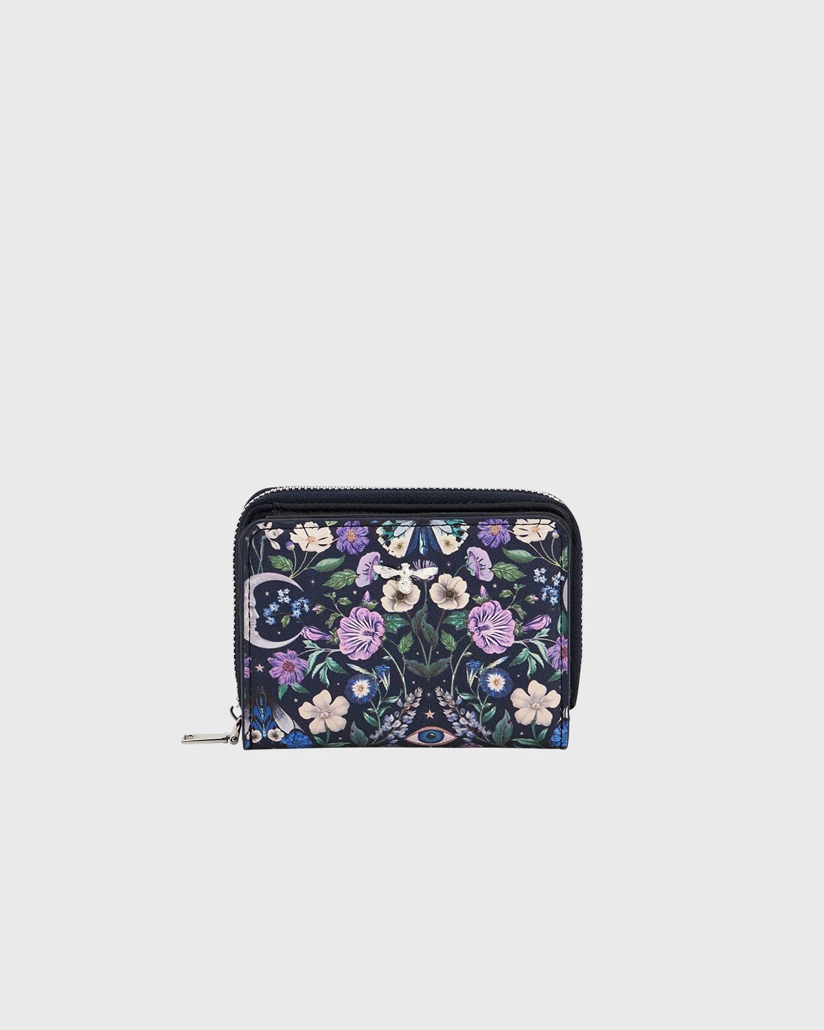 英國代購 FABLE ENGLAND Selene Print Small Purse in Navy 47516